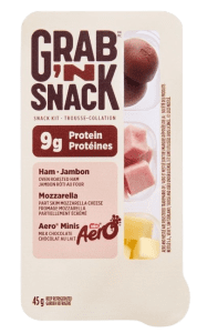 Trousse-collation au jambon et fromage mozzarella Grab’N Snack