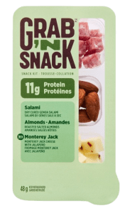 Trousse-collation au salami, aux amandes et au fromage Monterey Jack Grab’N Snack