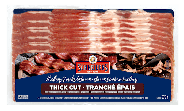 Bacon tranches épais fumé au hickory Schneiders®
