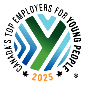 Canada's Top 100 Employers for Young People Award. 2025 logo design